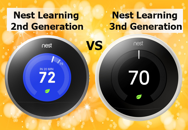 Nest Learning 2nd Vs 3rd Generation Thermostats