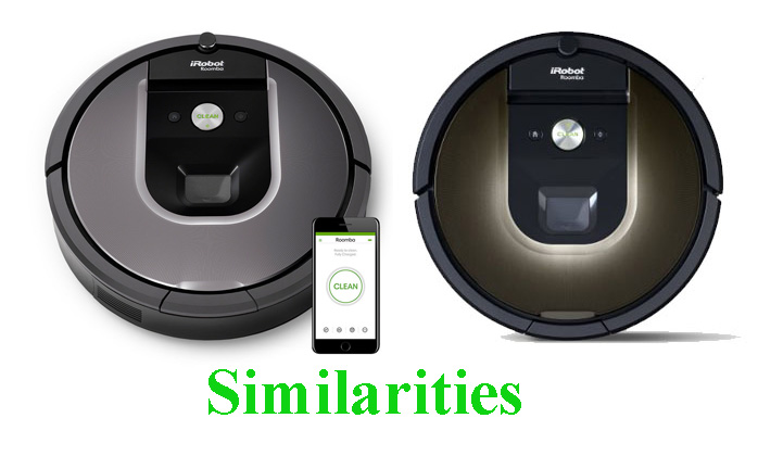 roomba 960 vs 980 Similarities