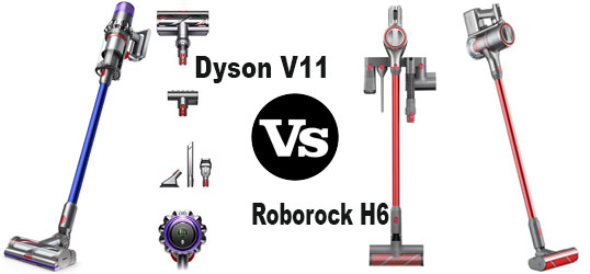 Roborock H6 vs. Dyson V11 Stick Vacuum Comparison Review