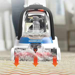 Hoover PowerDash cleaning test