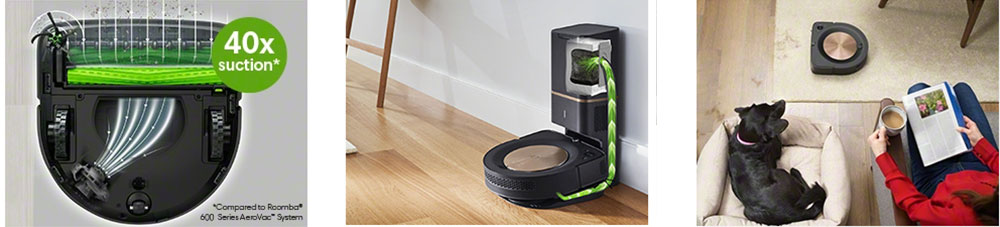 Roomba s9 and S9+ cleaning