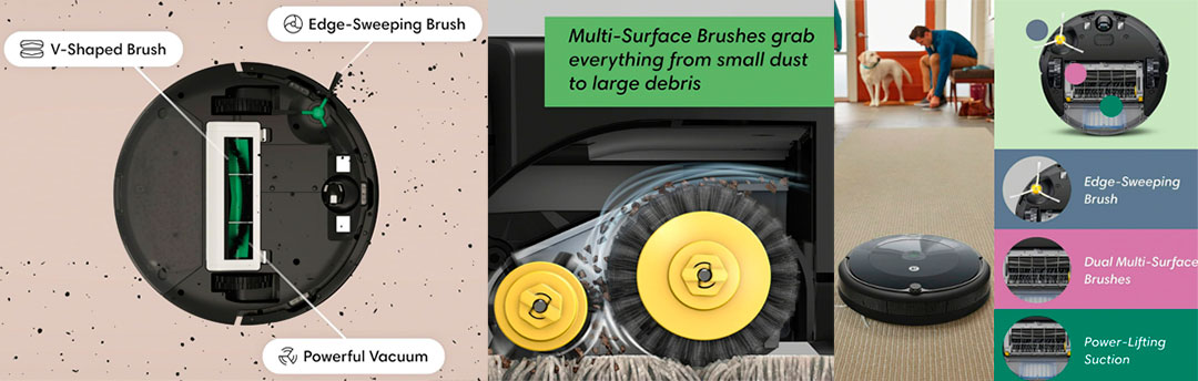 Roomba Essential Q0120 and Roomba 692 Brushes