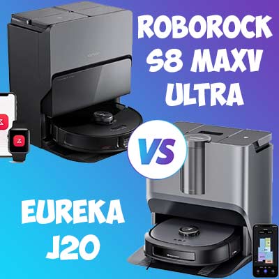 Eureka J20 vs Roborock S8 MaxV Ultra